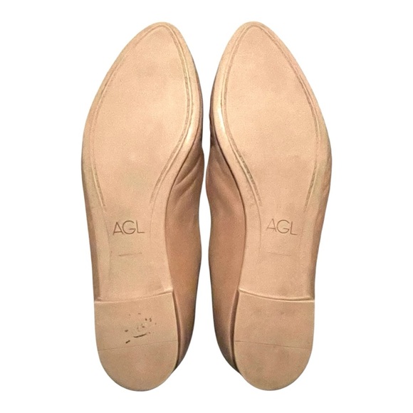 AGL Elegant Tan Women's Flats Size 9 - Picture 3 of 9